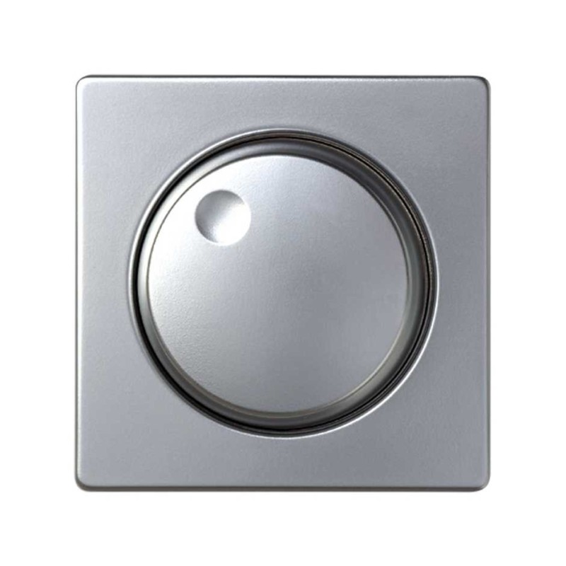 TAPA+BOTON REGULADOR ELECTRONICO SIMON 82ALUMINIO