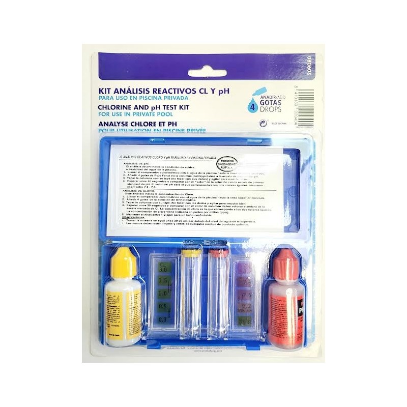 kit ANALISIS REACTIVOS CL Y PH PISCINAS