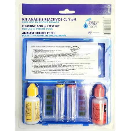 kit ANALISIS REACTIVOS CL Y PH PISCINAS