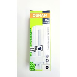 LAMPARA OSRAM DULUX T/E PL-T 4P 26W, LUZ NEUTRA 4000º