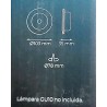 ARO BASCULANTE REDONDO  NIQUEL SATINADO  XXL 103MM