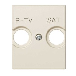 TAPA TOMA R-TV + SAT SIMON 82 MARFIL