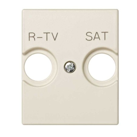 TAPA TOMA R-TV + SAT SIMON 82 MARFIL