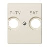 TAPA TOMA R-TV + SAT SIMON 82 MARFIL