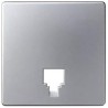 PLACA TOMA TL SIMON 82 ALUMINIO