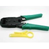 Crimpeadora para prensar conectores modulares RJ-45, RJ-12, RJ-11