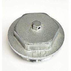 TAPON CIEGO CROMADO PARA COLECTOR FAR CON JUNTA TORICA 11/2"