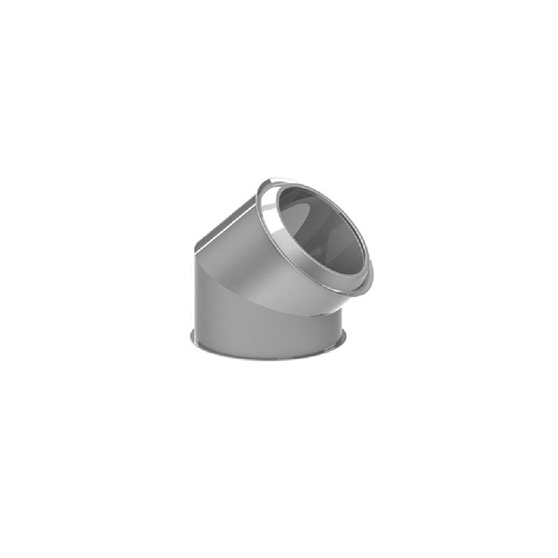 CODO 45º INOX-INOX DOBLE 150-200 NEGARRA