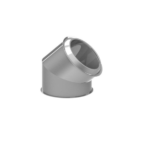 CODO 45º INOX-INOX DOBLE 150-200 NEGARRA