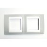 MARCO 2 ELEMENTOS HORIZONTAL UNICA GRIS NIEBLA POLAR schneider