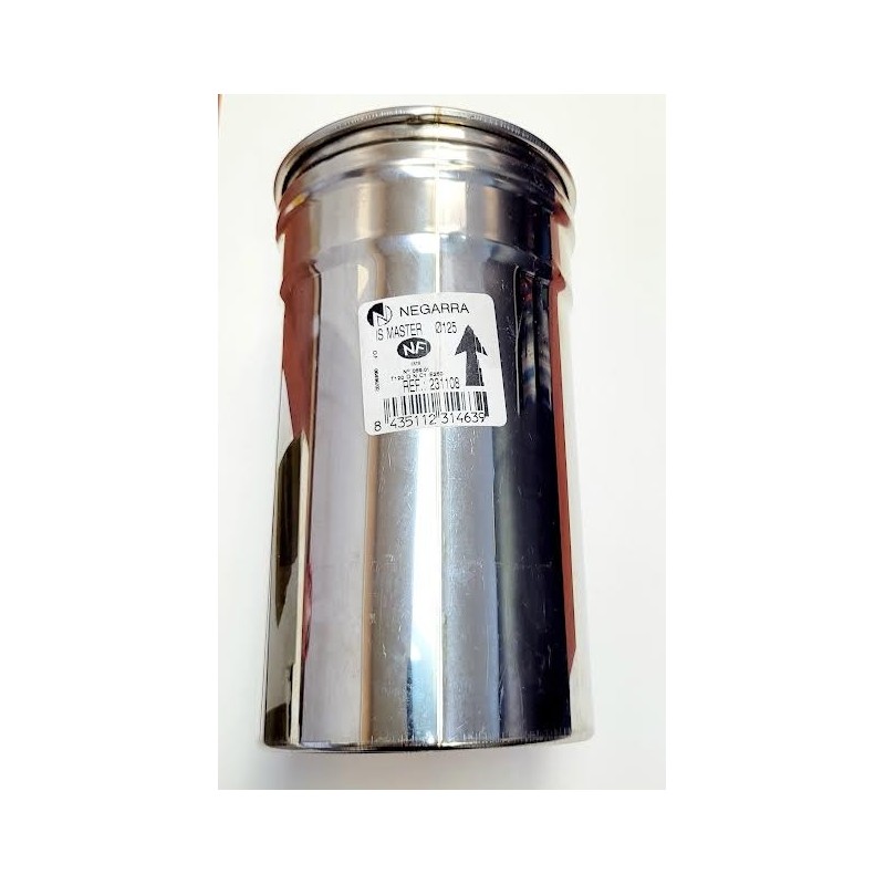 MODULO RECTO 50CM MASTER INOX SIMPLE MASTER 125MM NEGARRA