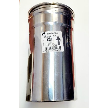 MODULO RECTO 50CM MASTER INOX SIMPLE MASTER 125MM NEGARRA