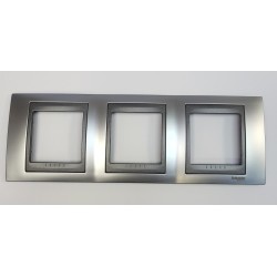 MARCO 3 ELEMENTO CROMO SATINADO UNICATOP EUNEA,SCHNEIDER