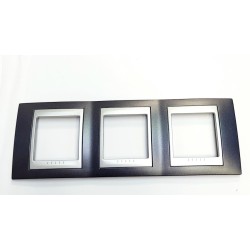 MARCO 3 ELEM,GRIS ALUMINIO UNICA TOP serie unica top EUNEA