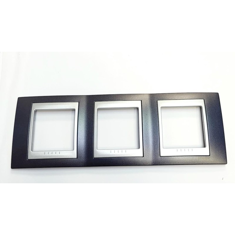 MARCO 3 ELEM,GRIS ALUMINIO UNICA TOP serie unica top EUNEA