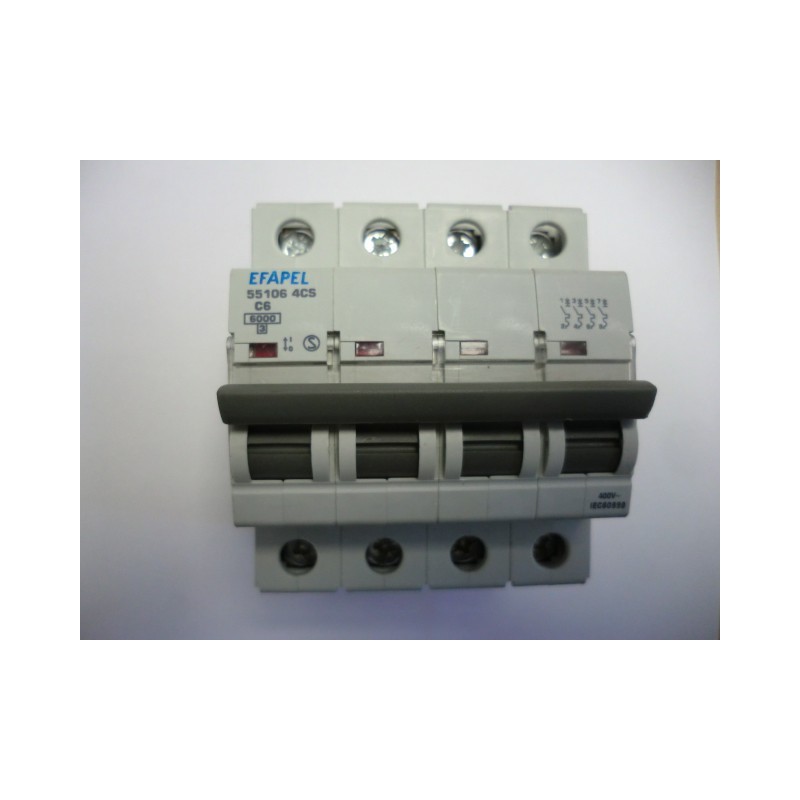 MAGNETOTERMICO 4P 6KA EFAPEL 10A.