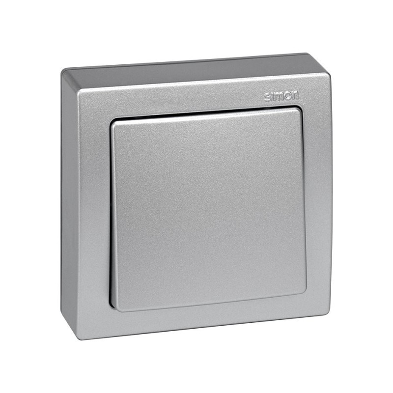 Conmutador Simon 73 LOFT aluminio  73201-53