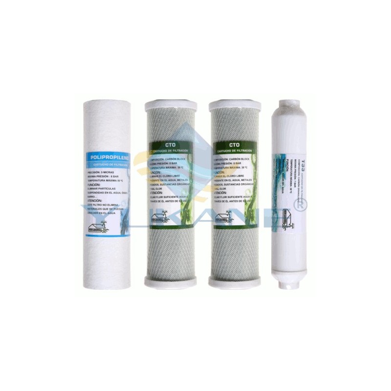 KIT CARTUCHOS RECAMBIOS OSMOSIS GENIUS