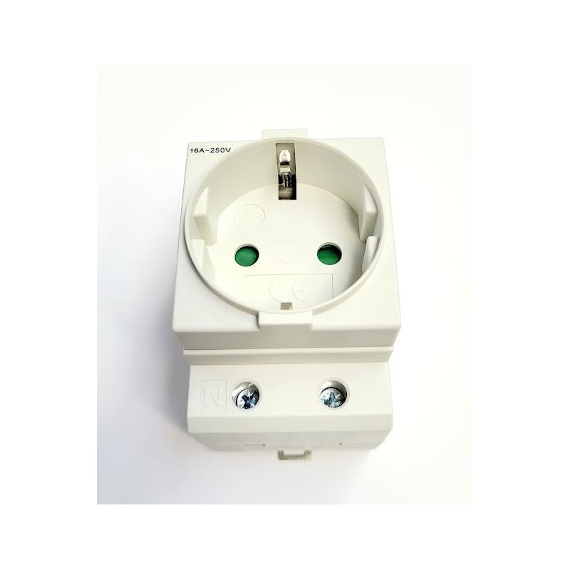 BASE SCHUKO MODULAR CARRIL DIN 16A,-250V
