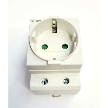 BASE SCHUKO MODULAR CARRIL DIN 16A,-250V