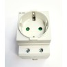 BASE SCHUKO MODULAR CARRIL DIN 16A,-250V