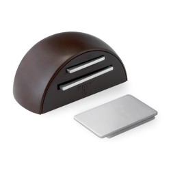 RETENEDOR TOPE DE PUERTAS CON ADHESIVO INOFIX  MARRON