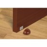 RETENEDOR TOPE DE PUERTAS CON ADHESIVO INOFIX  MARRON