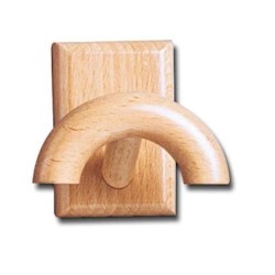 Colgador PERCHA adhesivo madera . haya INOFIX