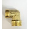 CODO LATON  Far amarillo 3/4 macho  FAR  ALB conexion bicono