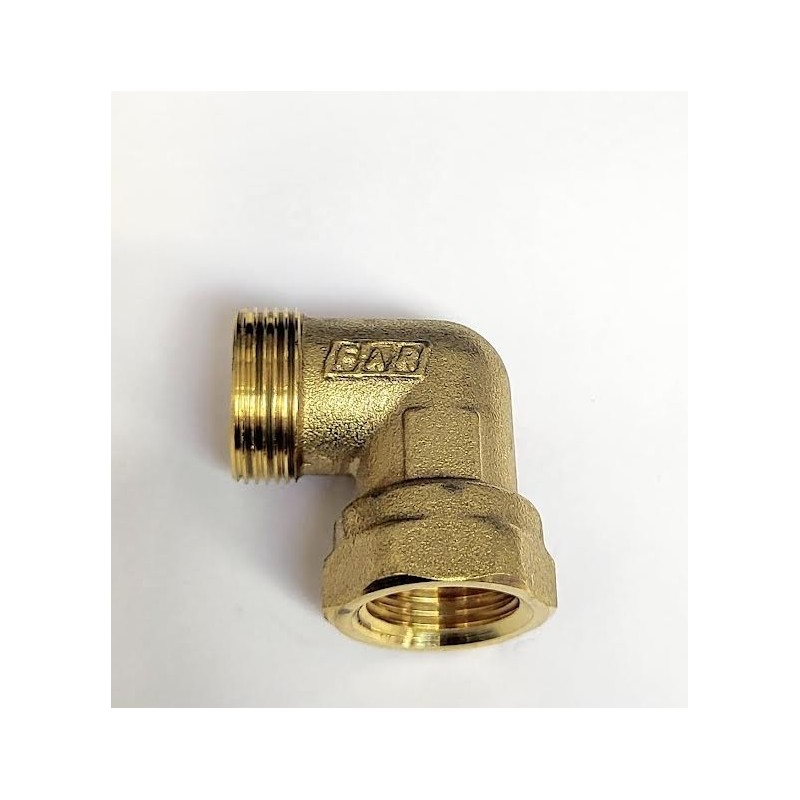 Racor codo LATON  Far amarillo 1/2x18 F  FAR  ALB