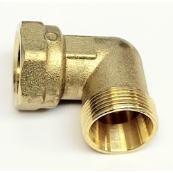 Racor codo LATON  Far amarillo 1/2x18 F  FAR  ALB