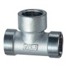 Racor en T Far 1/2" F con 2 conos simples cromada 5460 12