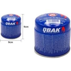 RECAMBIO GAS BUTANO PROPANO PERFORABLE  190 GR, QBAK,PARA HORNILLOS,CAMPING