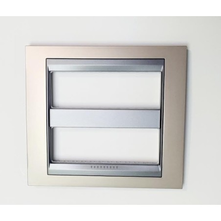MARCO CENTRALIZACION 2X6 MODULO UNICA COBRE ONIX