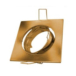 ARO CUADRADO ECLIPSE ORO MATE MR16 12V 50W - BENEITO Y FAURE