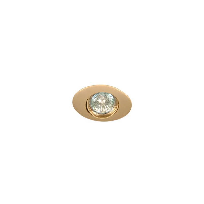 ARO EMPOTRABLE Halogeno , basculante oval, ZAMAK COBRE VIEJO