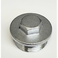 TAPON LATON MACHO CROMO 1"