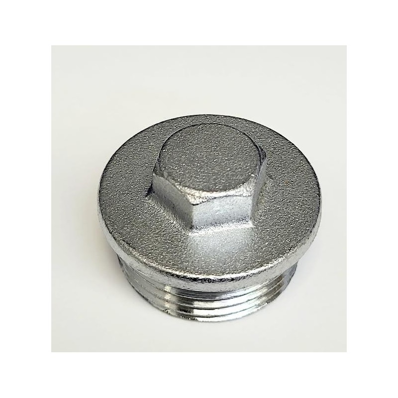 TAPON LATON MACHO CROMO 1"
