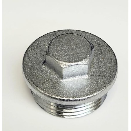 TAPON LATON MACHO CROMO 1"