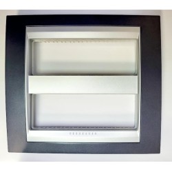 MARCO CENTRALIZACION 2X6MODULOS  UNICA TOP  GRIS METAL ALUMINIO