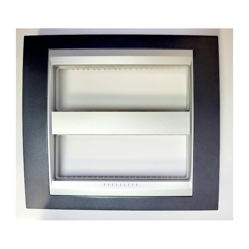 MARCO CENTRALIZACION 2X6MODULOS  UNICA TOP  GRIS METAL ALUMINIO