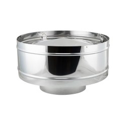 MODULO DEFLECTOR ANTIRRETORNO  SIMPLE PARED 150MM, NEGARRA INOX