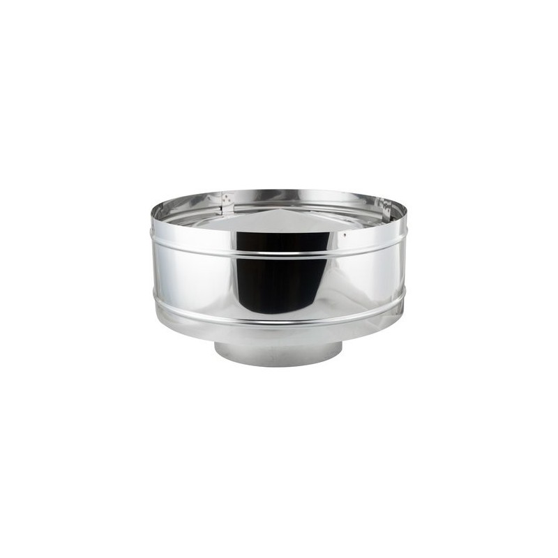 MODULO DEFLECTOR ANTIRRETORNO  SIMPLE PARED 150MM, NEGARRA INOX