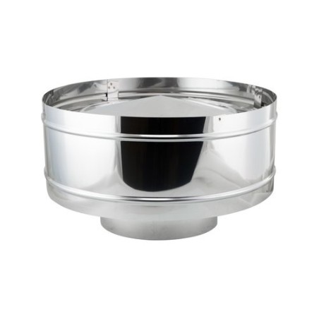 MODULO DEFLECTOR ANTIRRETORNO  SIMPLE PARED 150MM, NEGARRA INOX