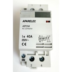 CONTACTOR MODULAR 40A  2NO 2MOD,  APCM aparelec