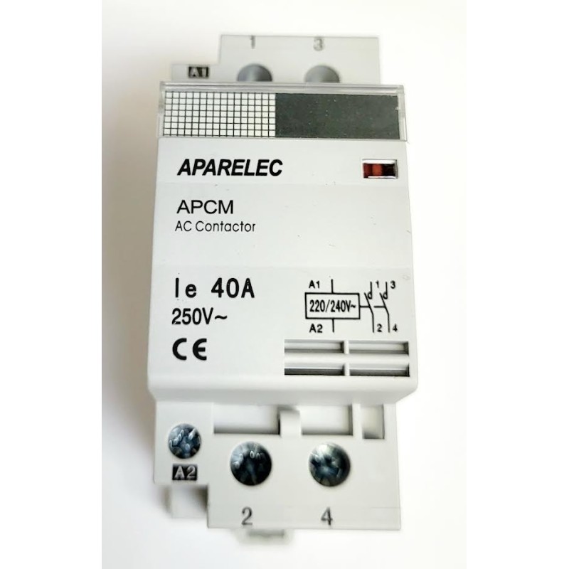 CONTACTOR MODULAR 40A  2NO 2MOD,  APCM aparelec