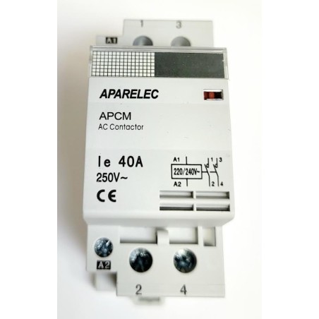 CONTACTOR MODULAR 40A  2NO 2MOD,  APCM aparelec