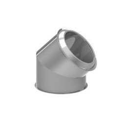 CODO 45º  INOX-INOX 304   CONVESA 200MM,