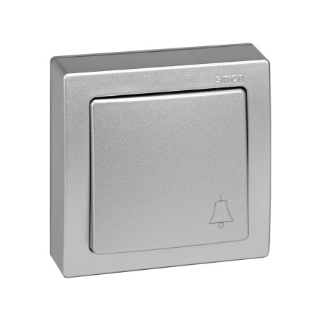 Pulsador campana de superficie Simon 73 LOFT aluminio  73150-53