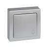 Pulsador campana de superficie Simon 73 LOFT aluminio  73150-53
